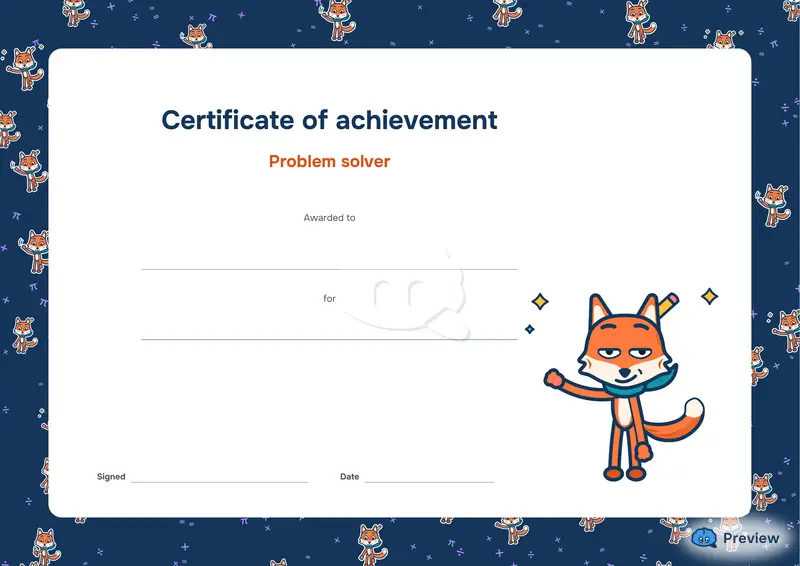 Reward certificates, ön yüz