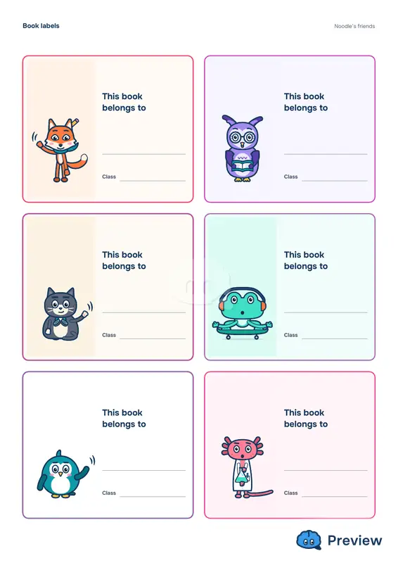 पेज 1: Book labels (6)