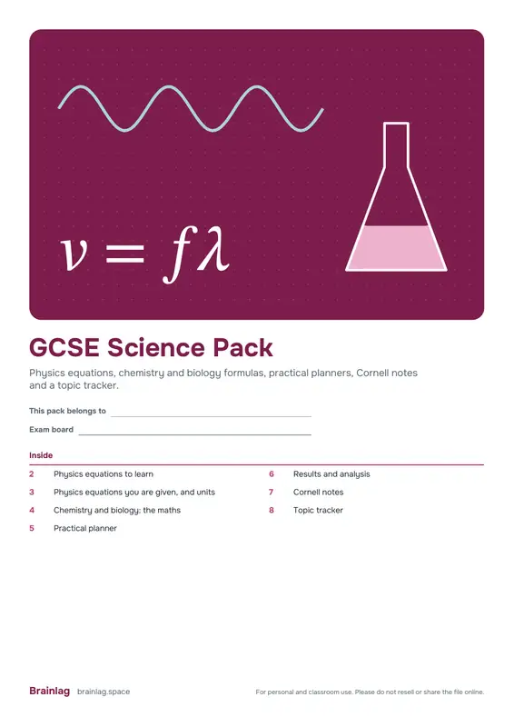 GCSE Science Pack का कवर
