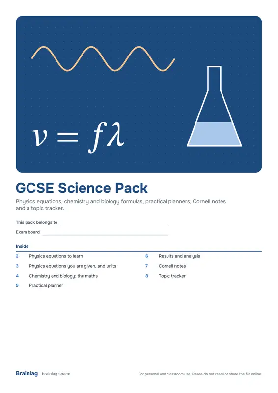 GCSE Science Pack का कवर