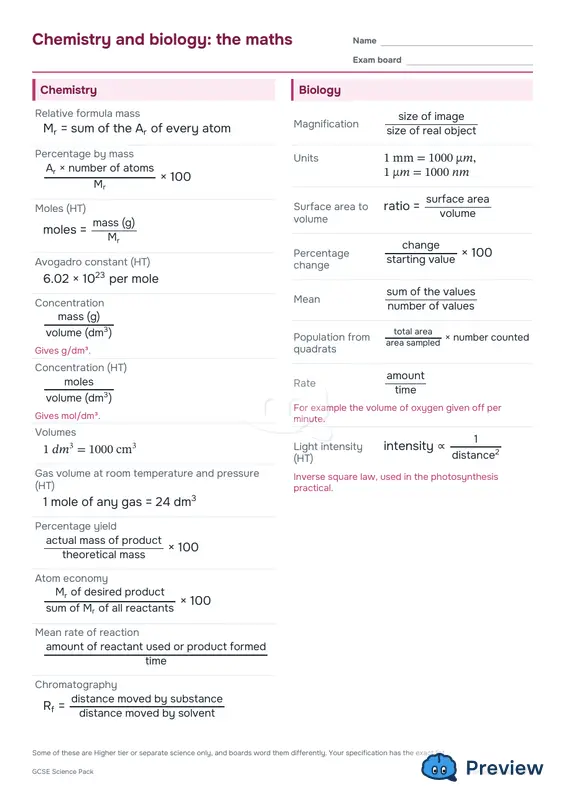 पेज 4: Chemistry and biology: the maths