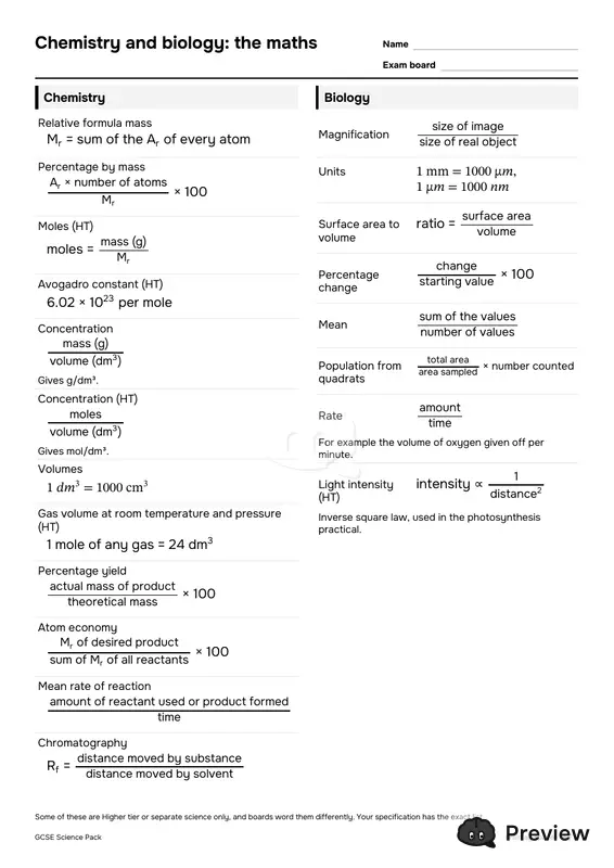 第 4 页：Chemistry and biology: the maths