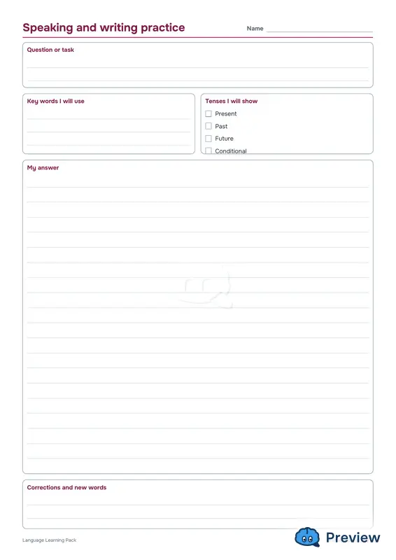 第 6 页：Speaking and writing practice