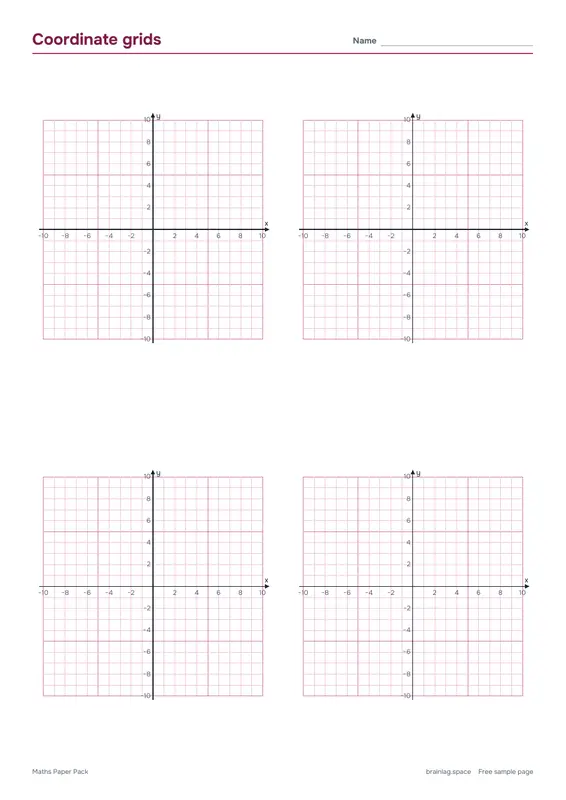 الصفحة 5: Coordinate grids