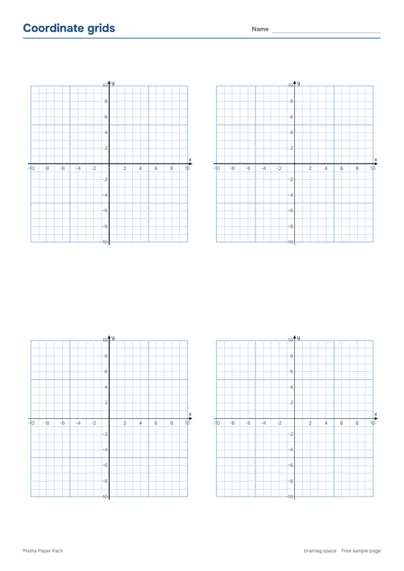 الصفحة 5: Coordinate grids