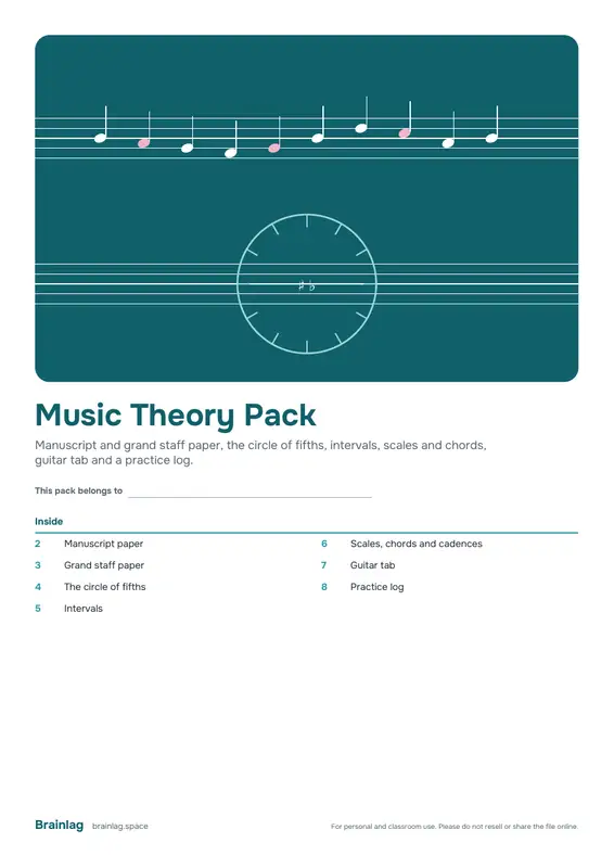Portada de Pack de teoría musical