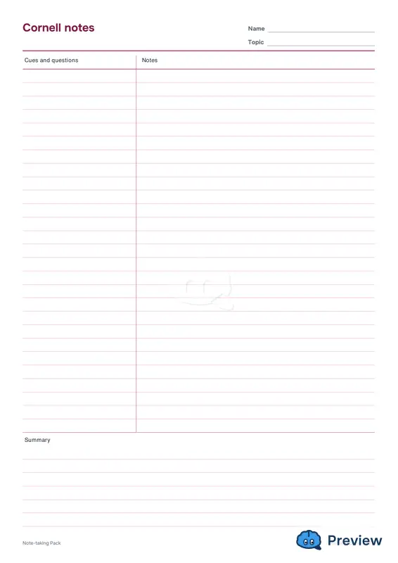 第 2 页：Cornell notes