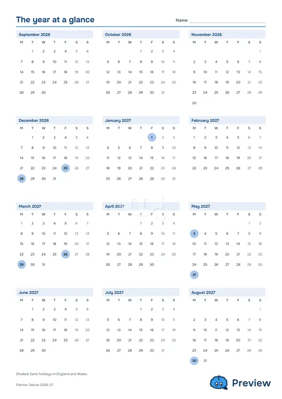 第 2 页：The year at a glance