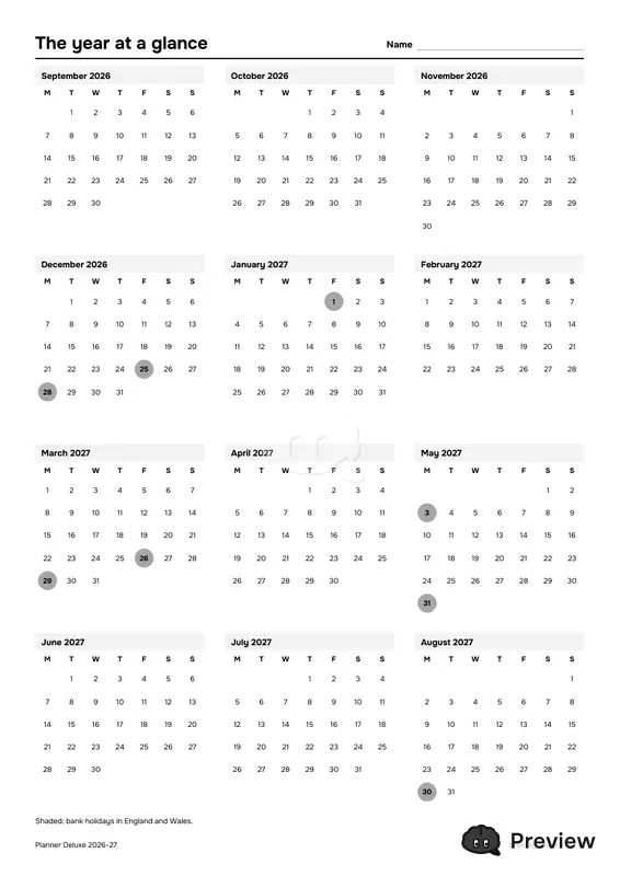 第 2 页：The year at a glance