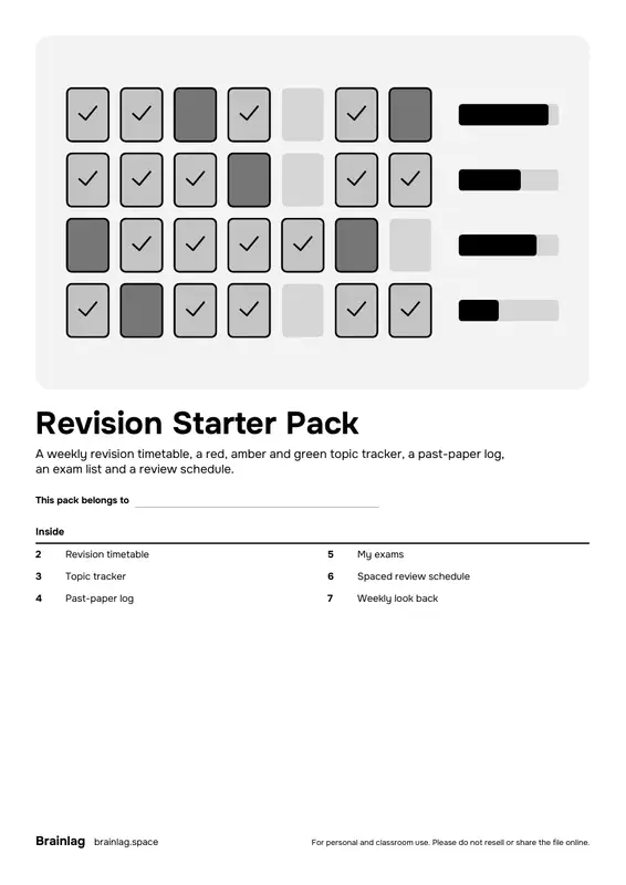 Revision Starter Pack का कवर