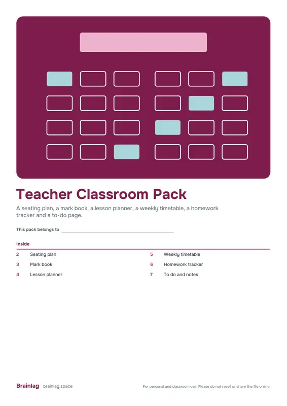 Teacher Classroom Pack的封面